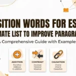 Transition Words for Essays: The Ultimate List to Improve Paragraph Flow Transition Words for Essays The Ultimate List to Improve Paragraph Flow